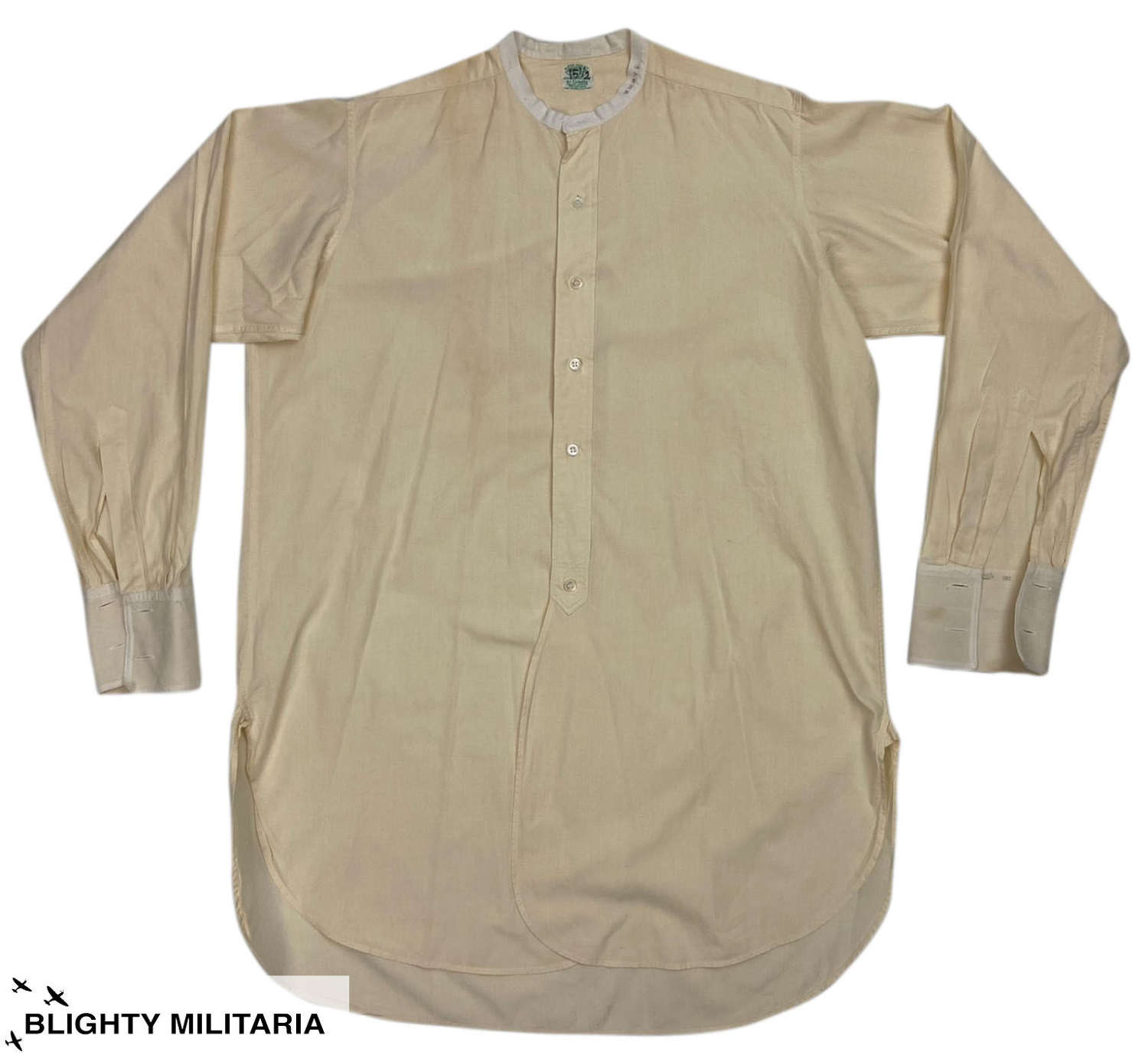 Original 1950s British Men's Lemon Coloured Shirt by 'Cotella'