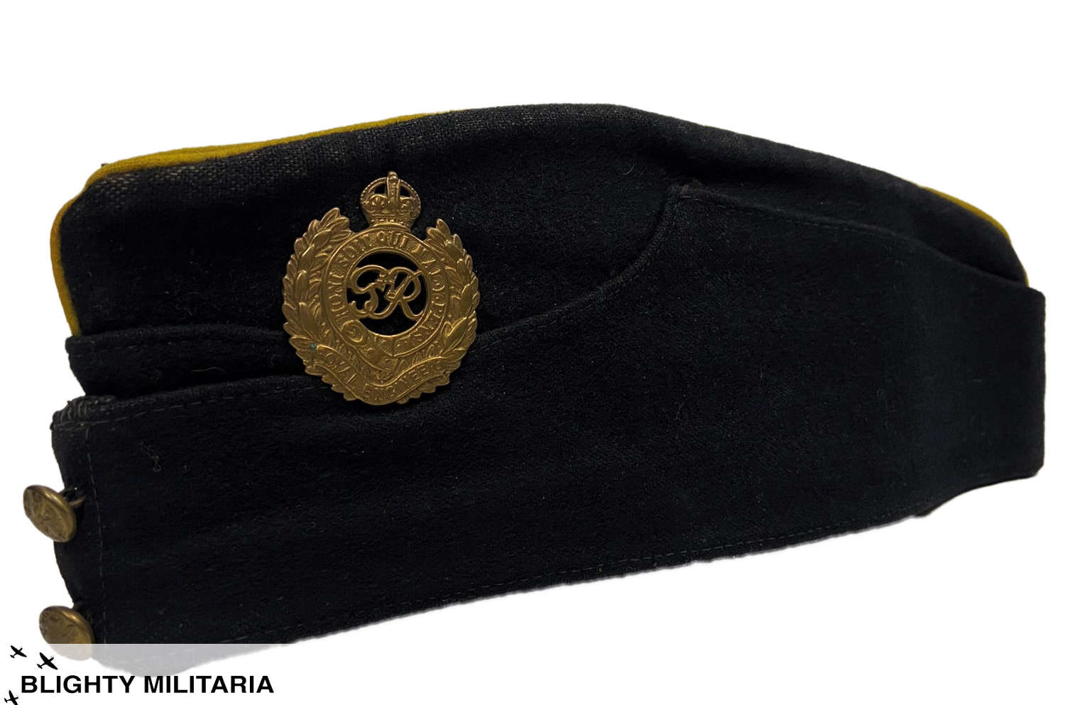 Original WW2 era Royal Engineers Coloured Field Service Cap