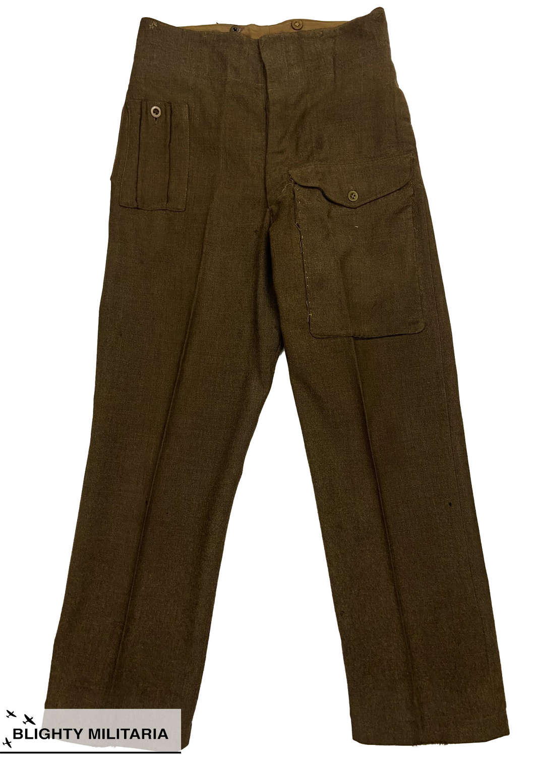 Original 1945 Dated British Army Battledress Trousers