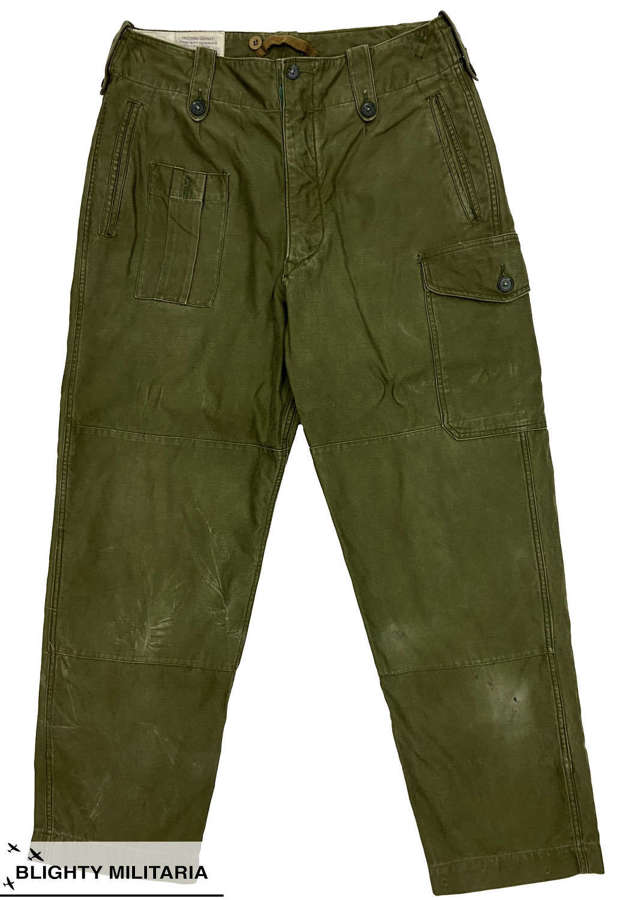 Original British Army 1960 Pattern Combat Trousers - Size 2