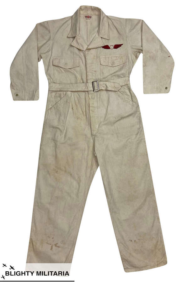 Original Late 1930s White HBT Overalls by 'Karl Ort'