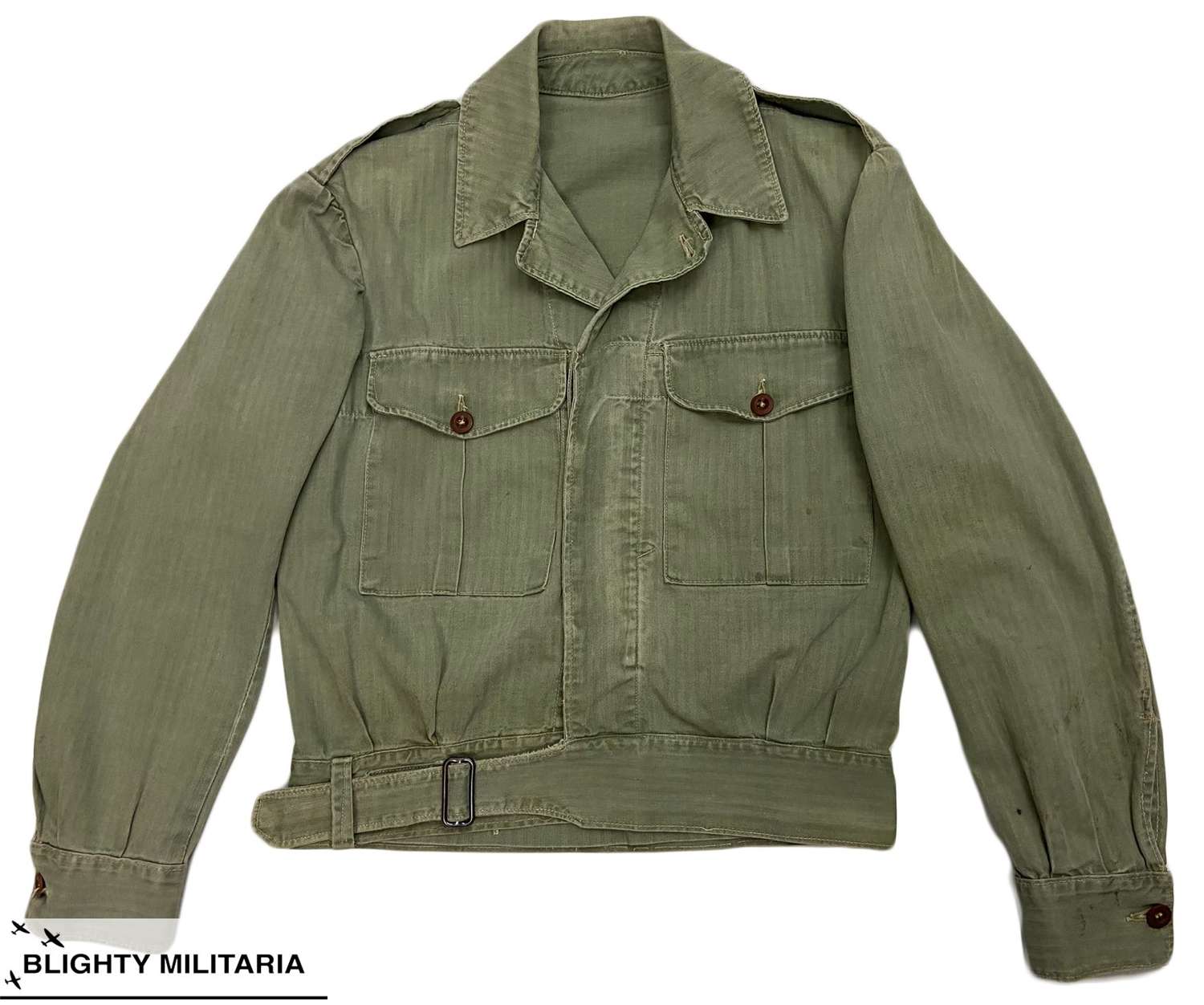 Scarce Original 1944 Dated Australian HBT Battledress Jacket