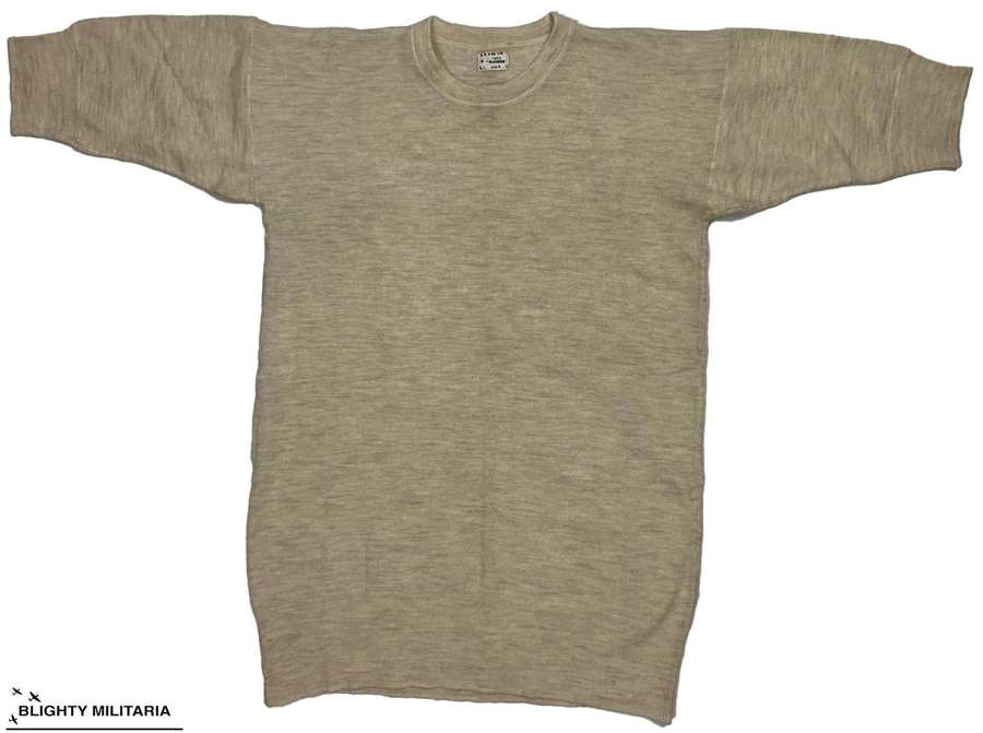 Original 1942 Dated British Woollen Undershirt by 'Warnorn' - Size 4