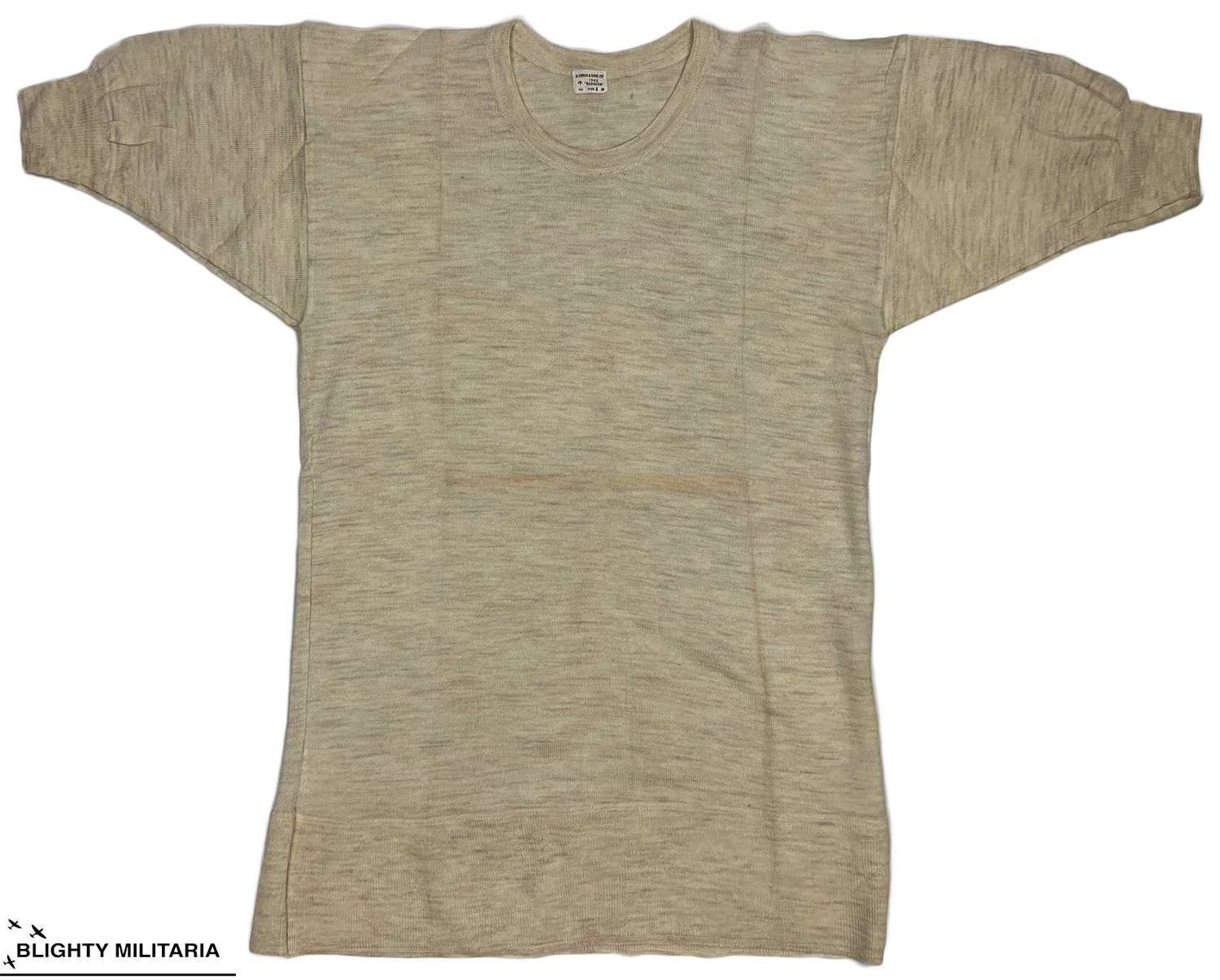Original 1942 Dated British Woollen Undershirt - Size 4