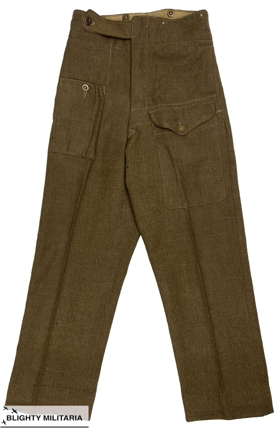 Original WW2 British Army 1940 Pattern Austerity Battledress Trousers