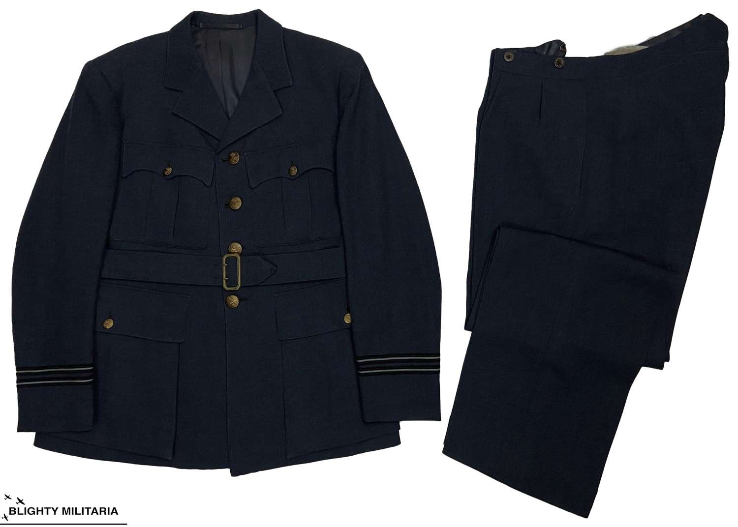 Original 1943 Dated RAF Officers Service Dress Suit by 'R. W. Forsyth'