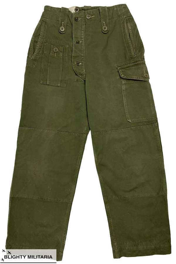 Rare Original First Pattern British Army Sateen Trousers Combat