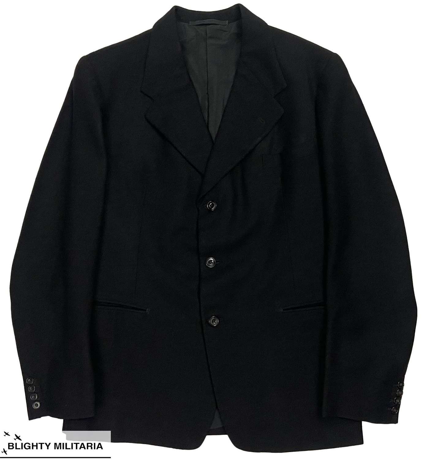 Original 1940s British Men's Single Breasted Wool Jacket