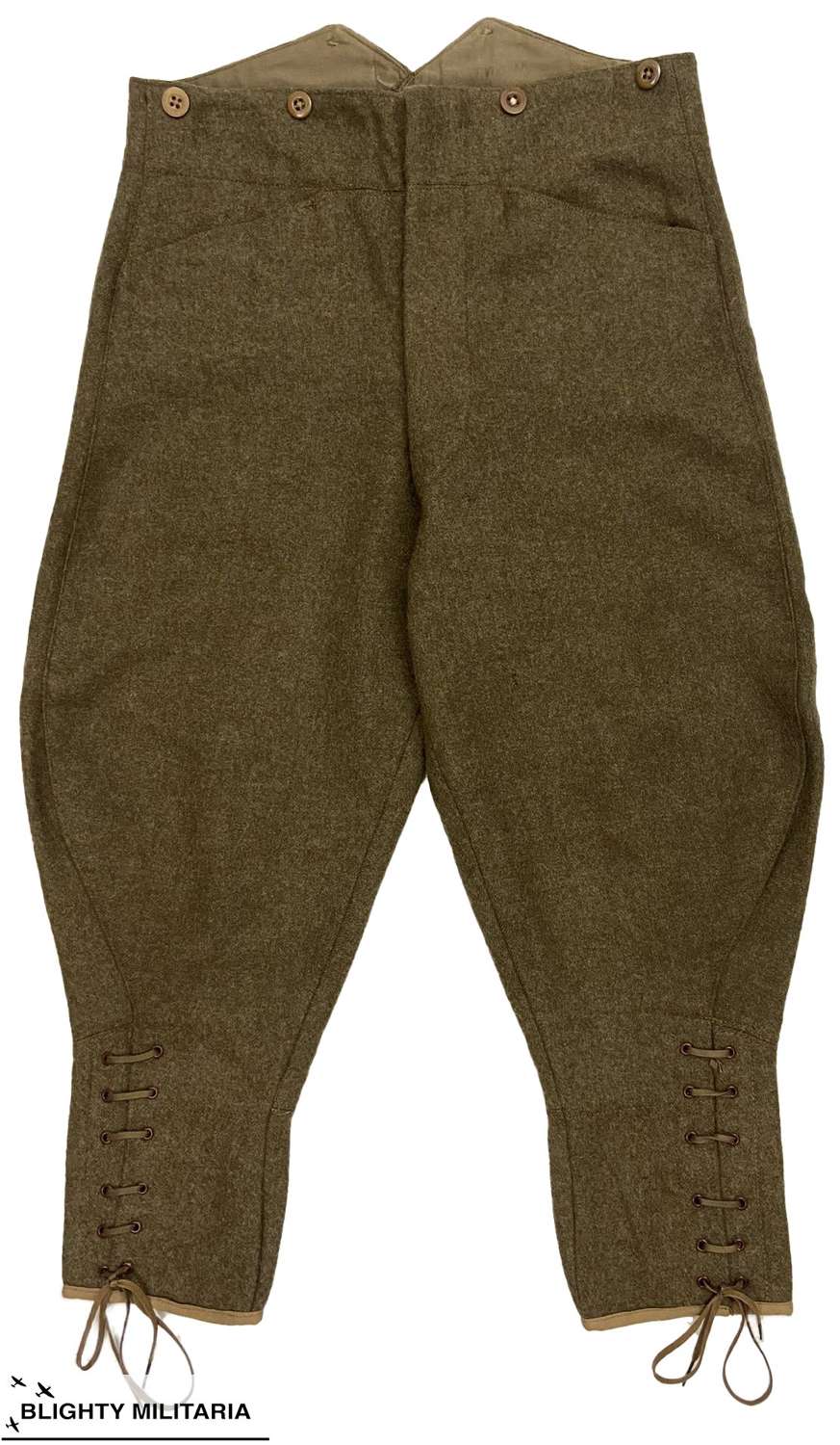Original Inter-war British Army Khaki Breeches