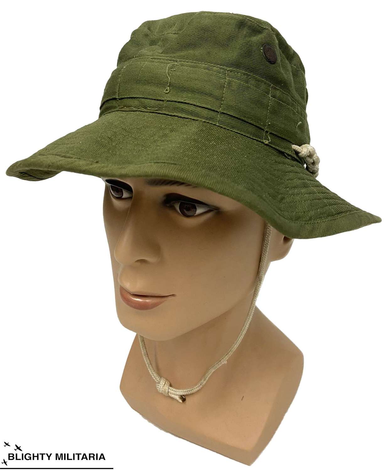 Original 1953 Dated British Army Jungle Service Hat - Size 6 7/8