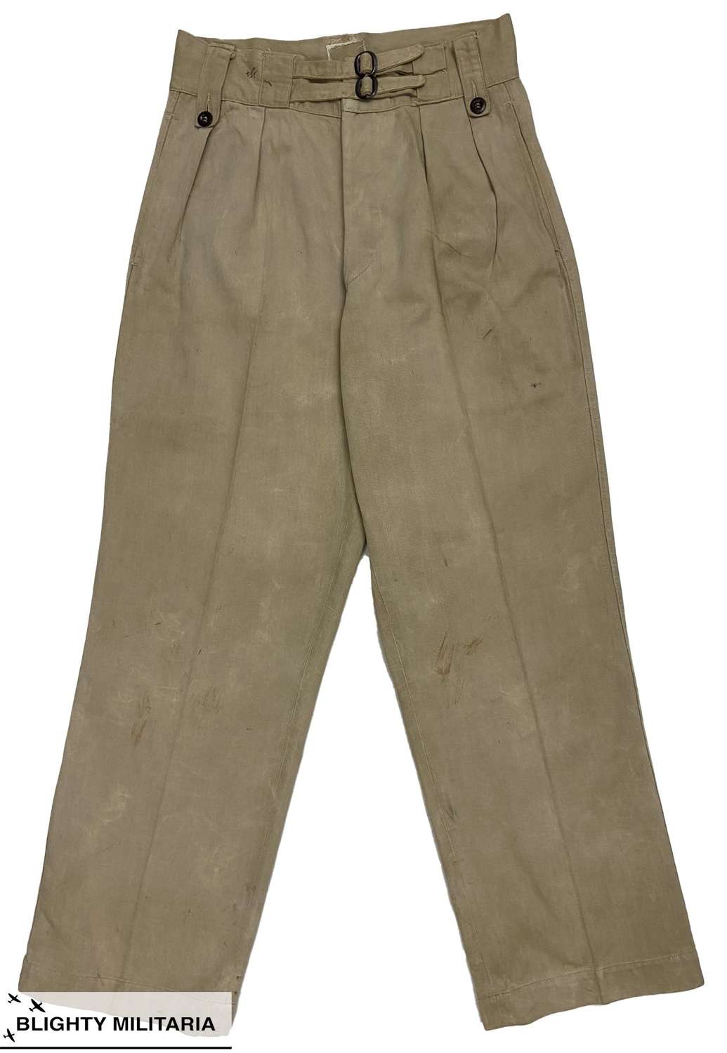 Rare Original WW2 Australian Khaki Drill Battledress Trousers