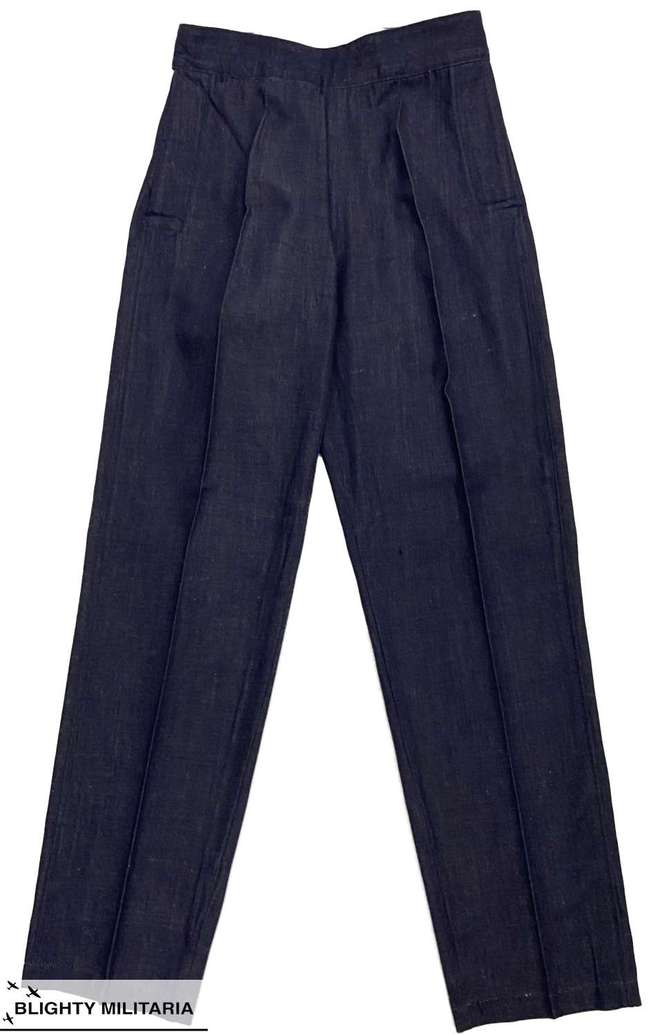 Original 1960s British Ladies Denim Workwear Trousers