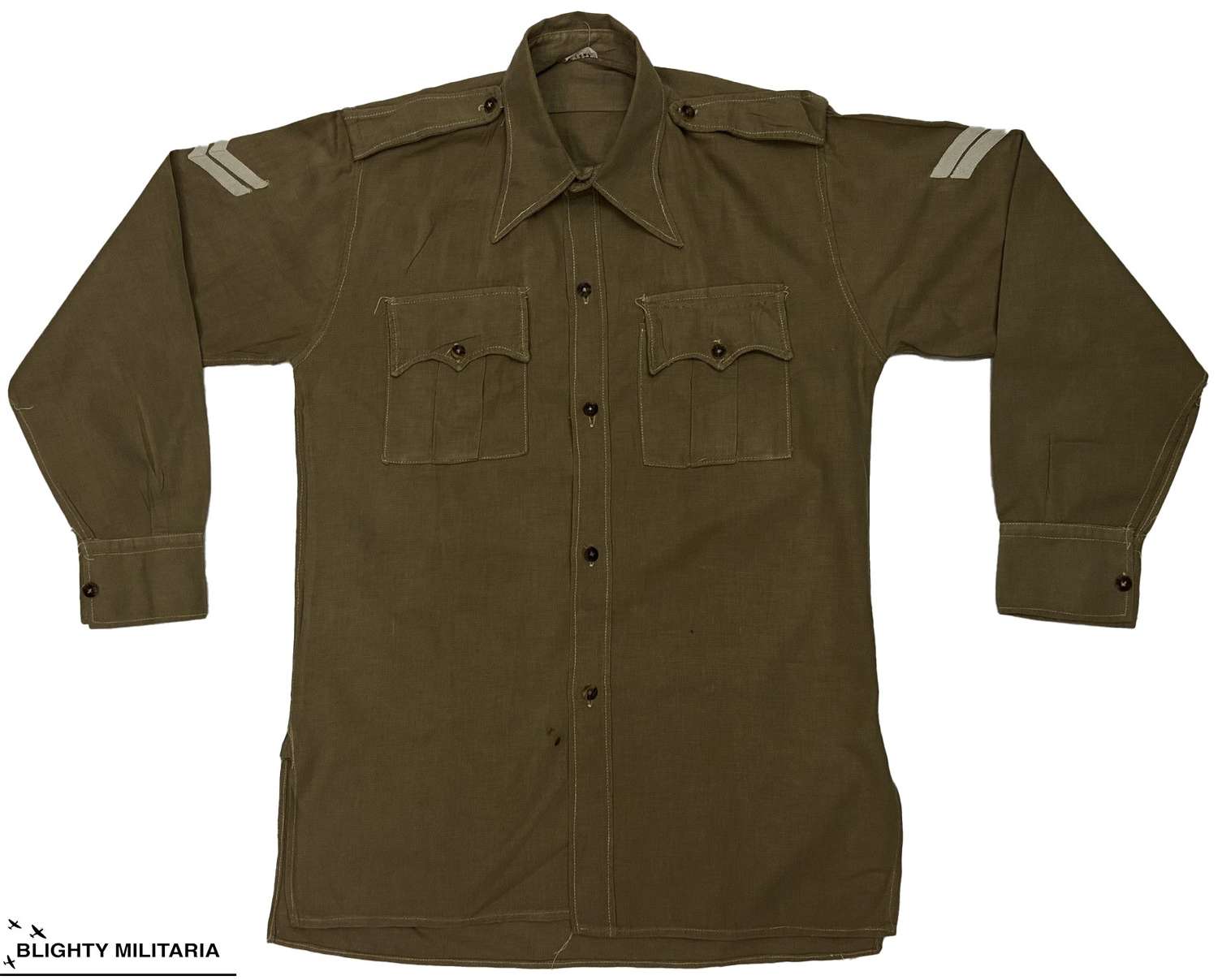 Original WW2 RAF Ordinary Airman's Khaki Drill Shirt