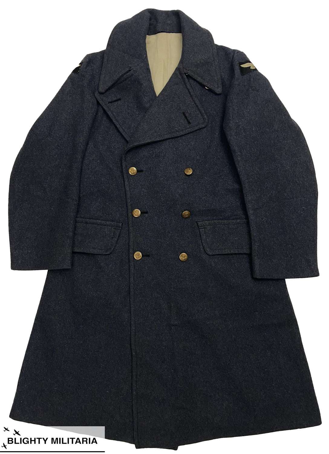 Original 1945 Dated RAF Ordinary Airman's Greatcoat - Size 6