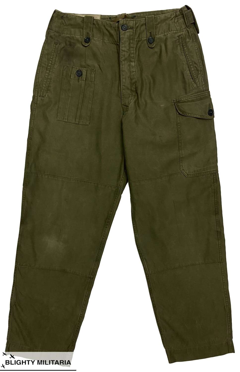 Original British Army 1960 Pattern Combat Trousers - Size 2