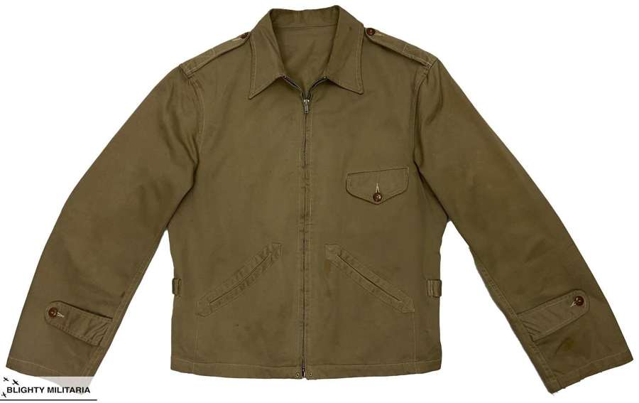 Original 1940s American Cotton Summer Belted Back Jacket