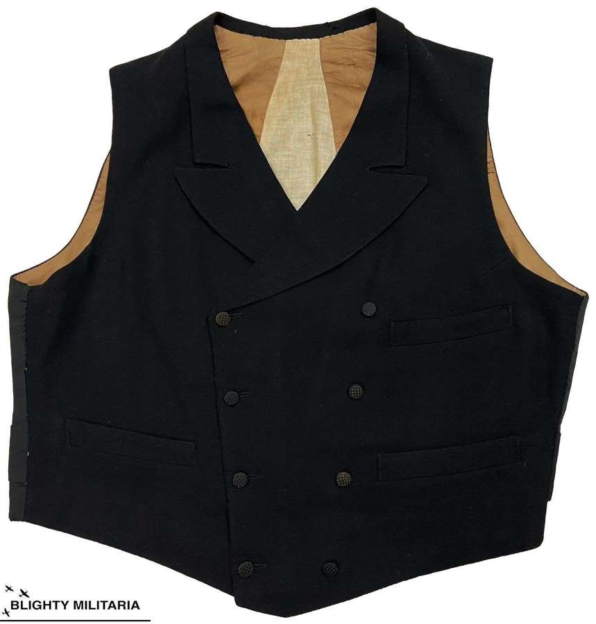 Original Victorian Double Breasted Waistcoat - Size 42