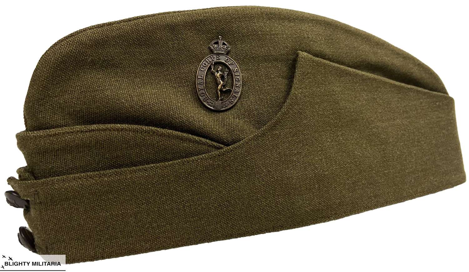 Original WW2 Royal Signals Officer's Field Service Cap