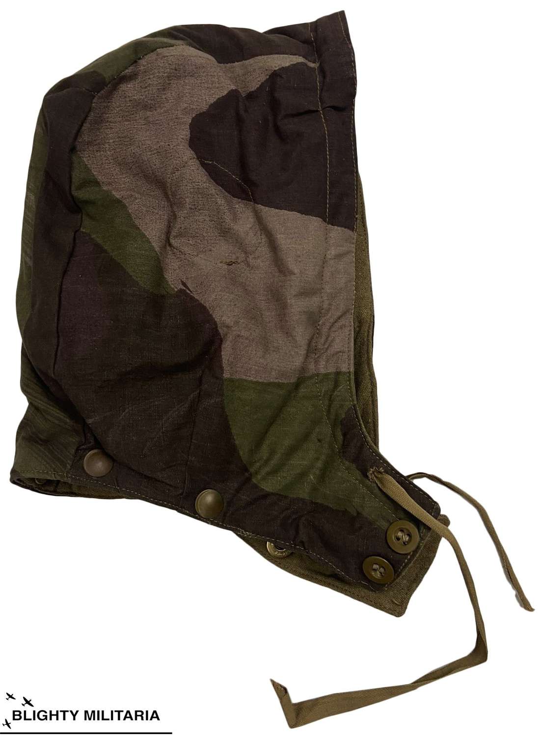 Original WW2 British Army Camouflage Tank Suit Hood