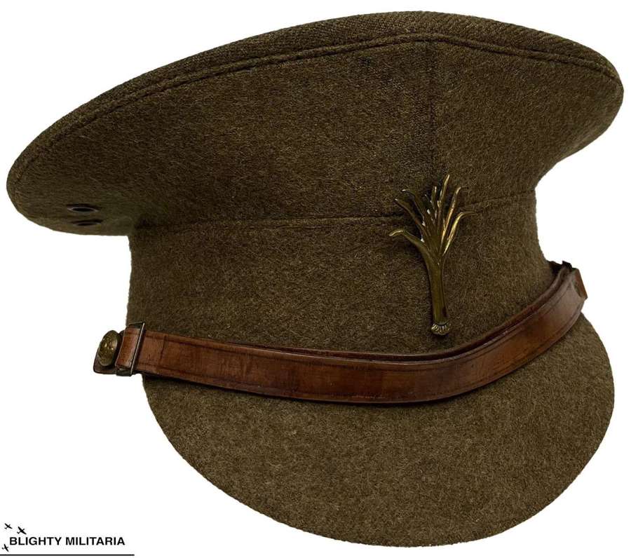 Original 1940s British Army Welsh Guards Service Dress Cap