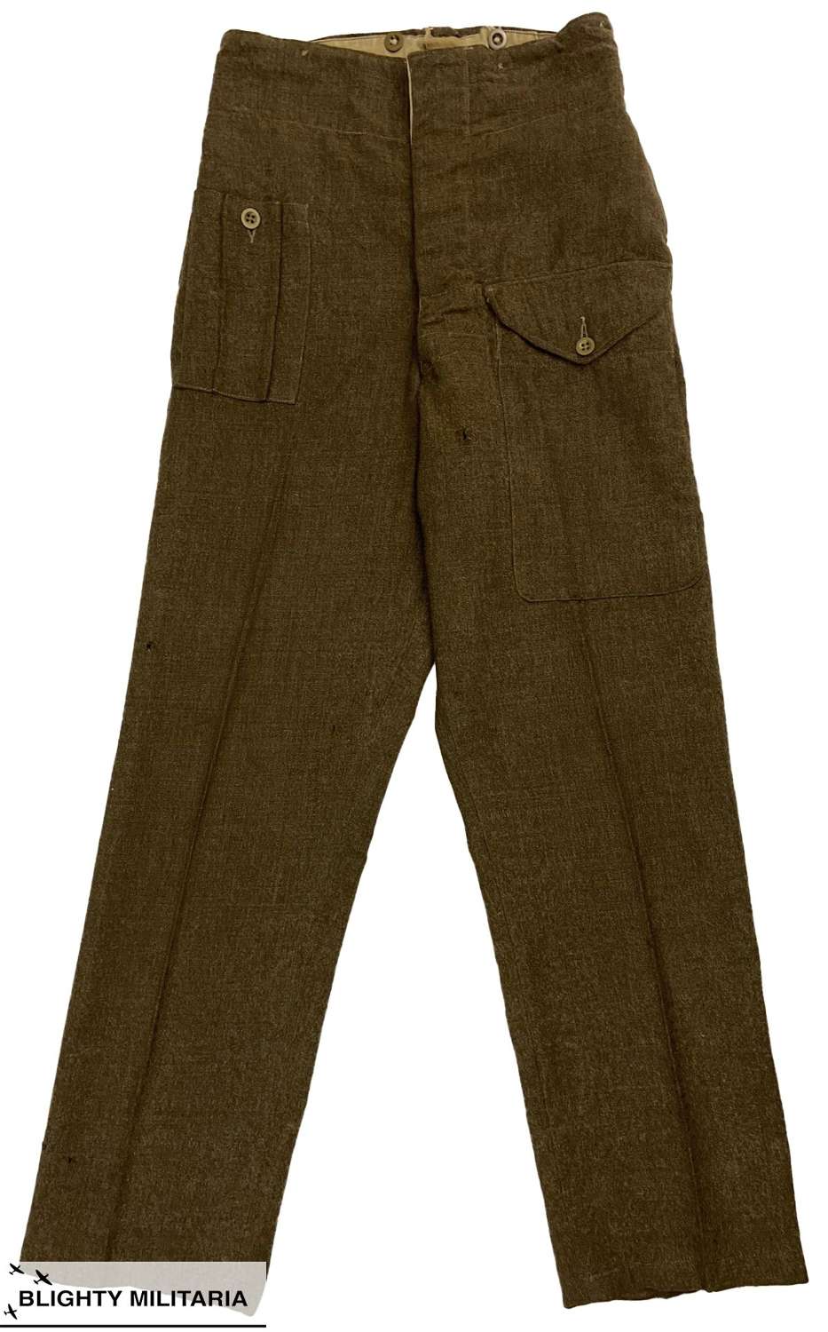 Original WW2 British Army 1940 Pattern Battledress Trousers