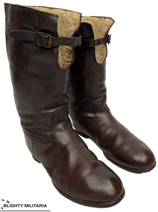 Scarce Original Australian Made 1936 Pattern 'Bedggood' Flying Boots