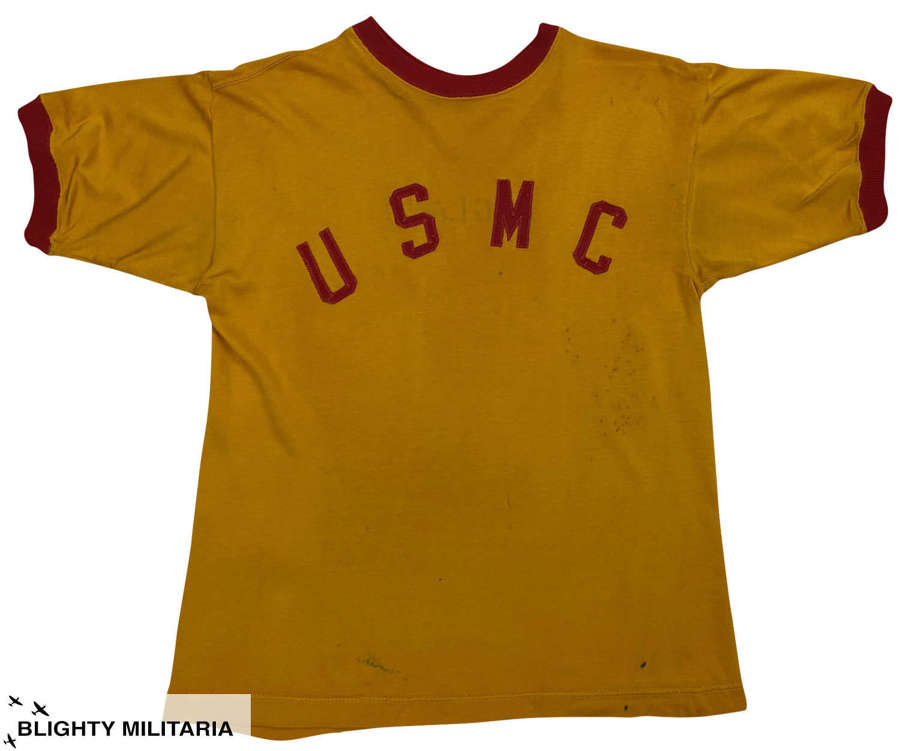 Original 1950s USMC Yellow Sports Top