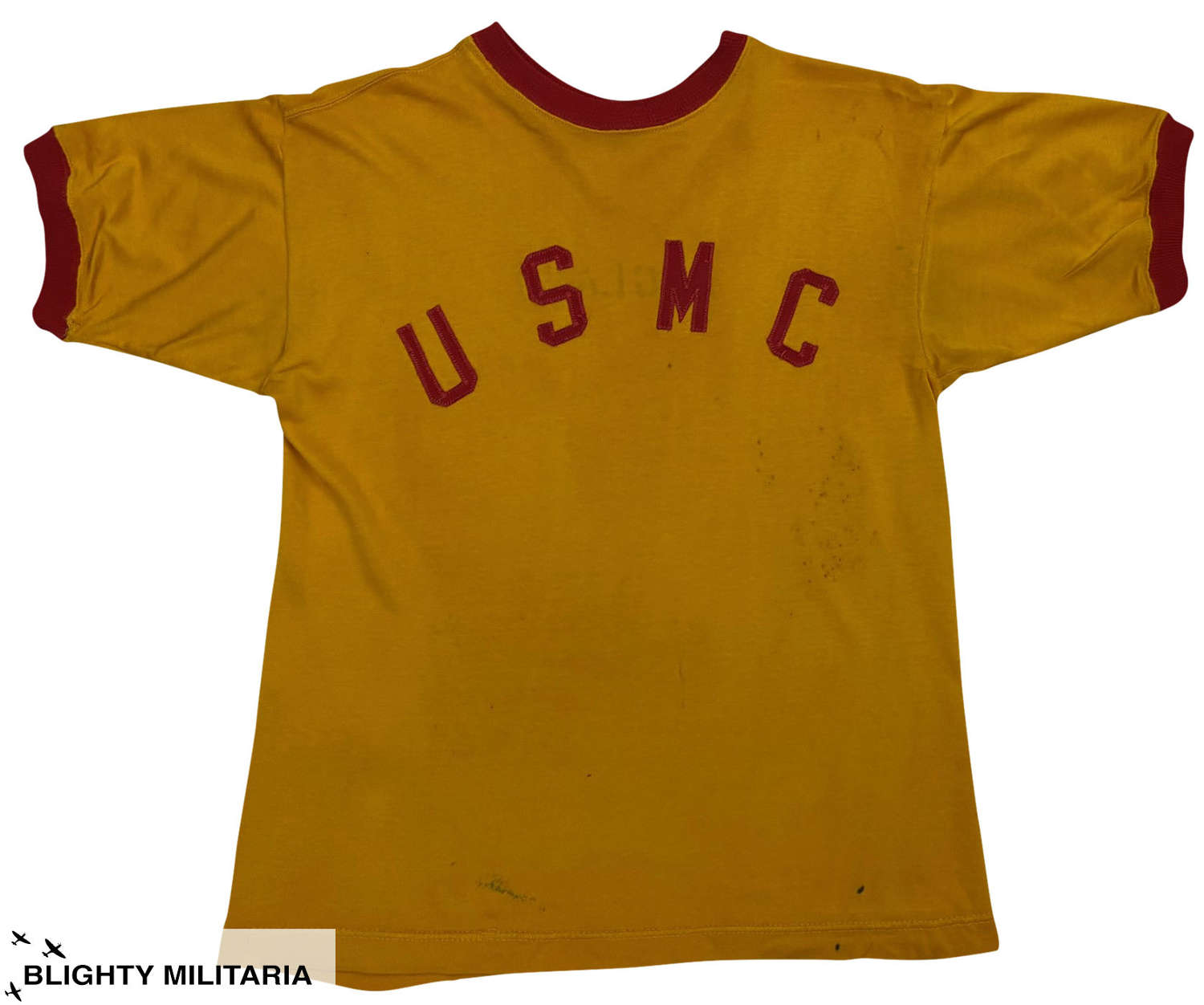 Original 1950s USMC Yellow Sports Top