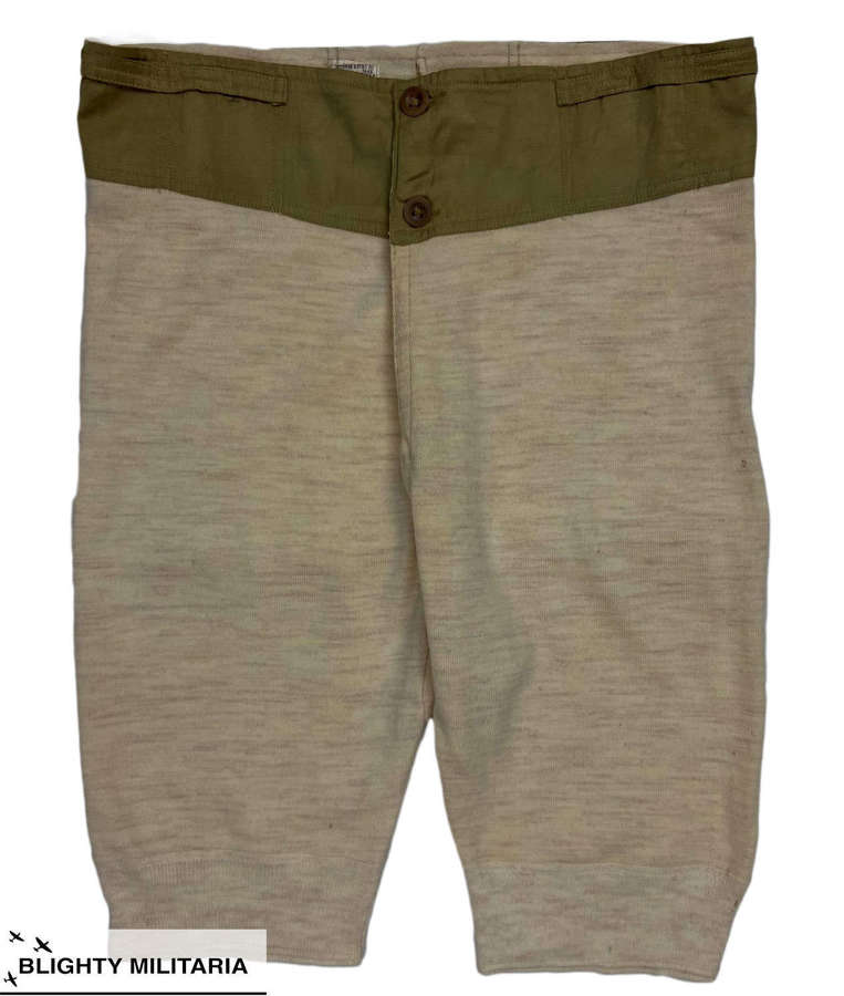 Original 1945 Dated British Military 'Warnorm' Woollen Underpants