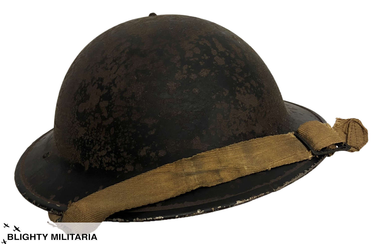 Original 1940 Dated British MKII Steel Helmet