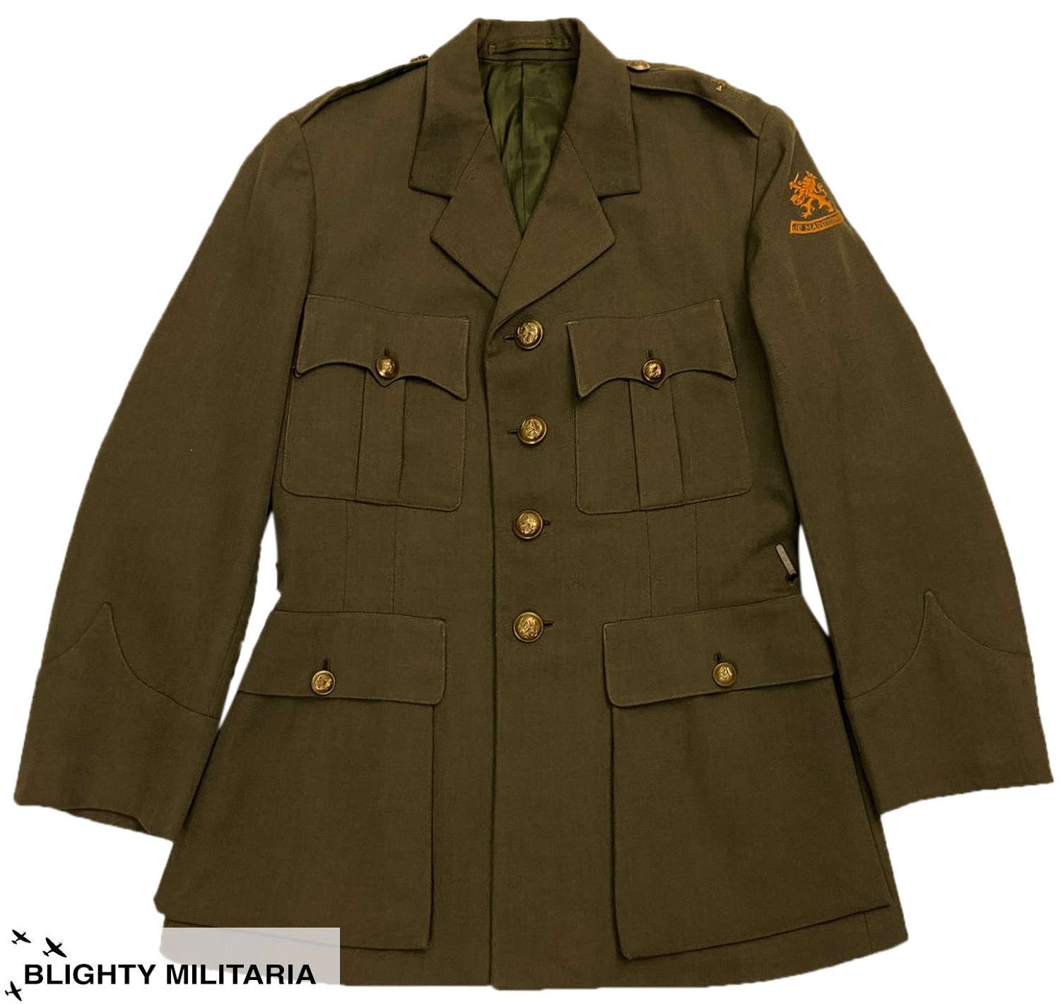 Original 1940s Dutch Officer's Tunic by 'Harry van Loon'