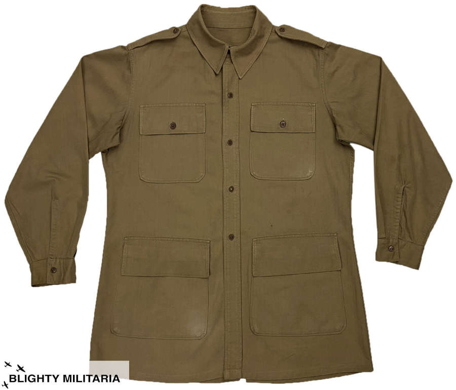 Original WW2 American Made British HBT War Aid Bush Jacket