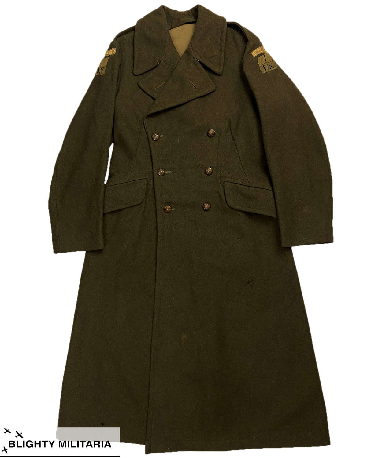 Original 1939 Pattern Home Guard 1 TAY Greatcoat - Size 9