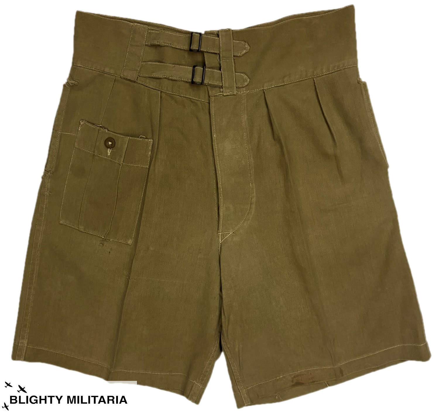 Original WW2 British 1941 Pattern Khaki Drill Shorts - Mantell