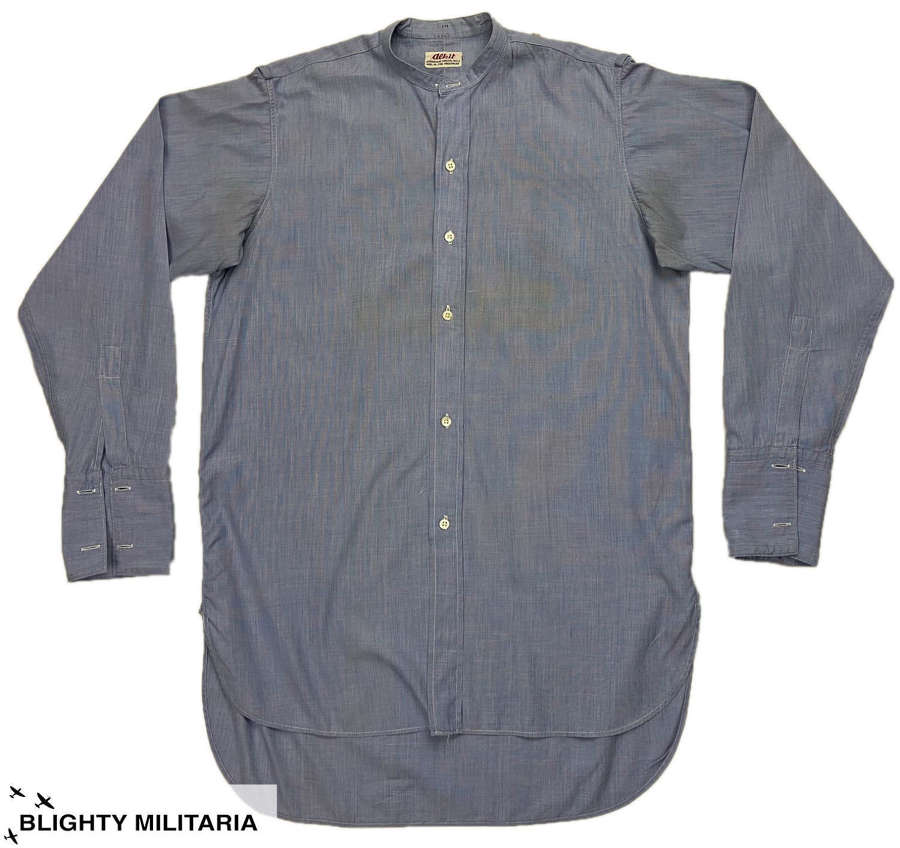 Original 1950s RAF Officer's Collarless Shirt - Size 14 1/2