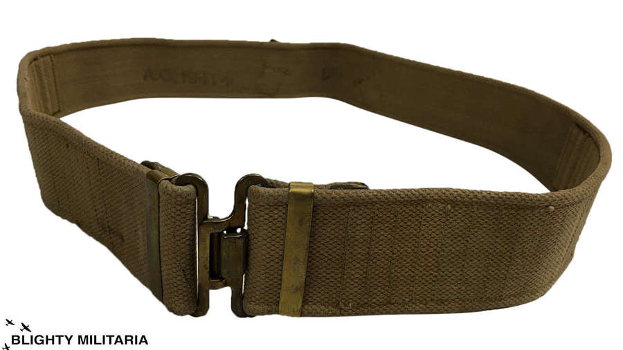 Original 1941 Dated British Army 1937 Pattern Webbing Belt - Mantell