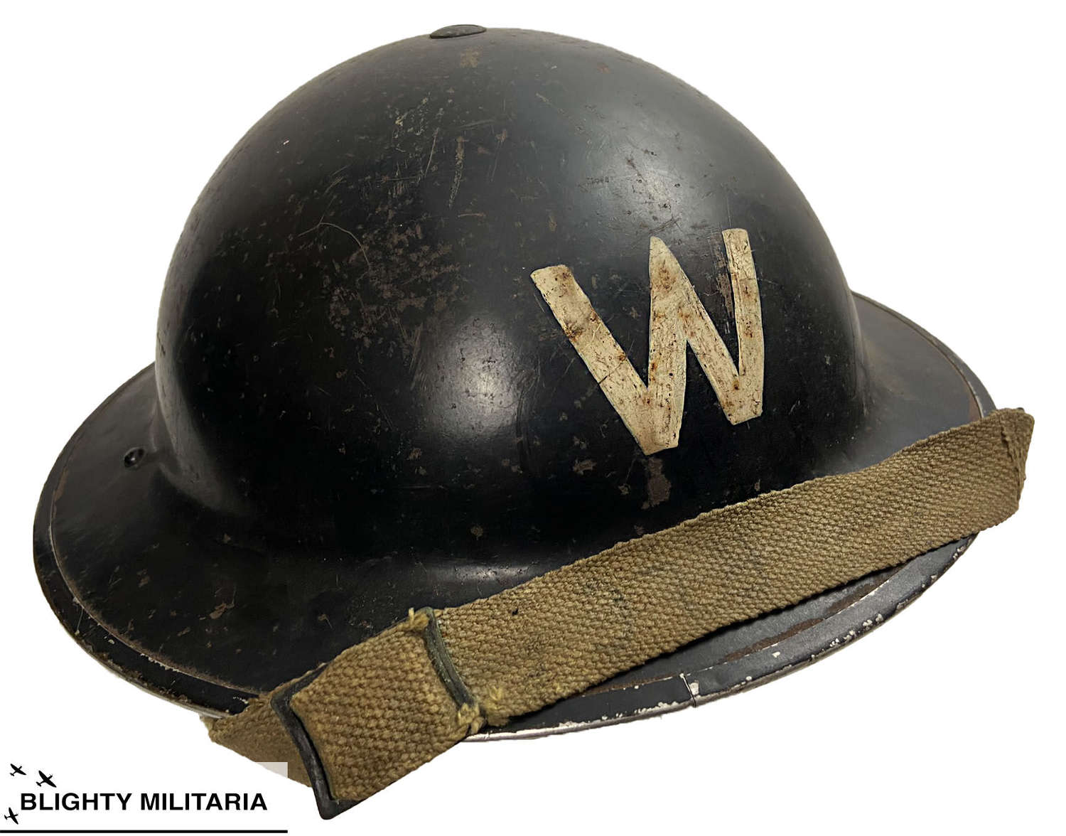 Original 1939 Dated Air Raid Warden's MKII Steel Helmet