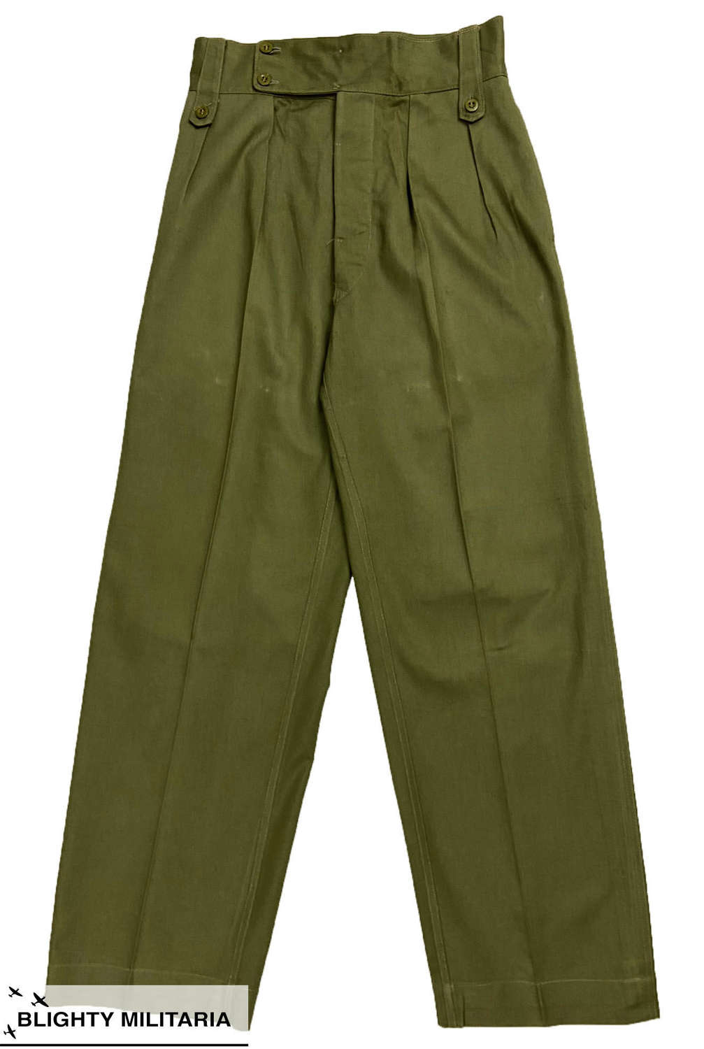Original 1964 Dated 'Trousers Drill Green Gurkha'