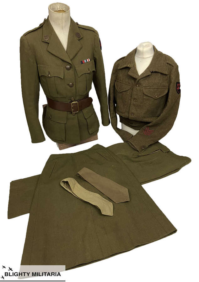 Fantastic Original WW2 Women's Transport Service F.A.N.Y Uniform Group