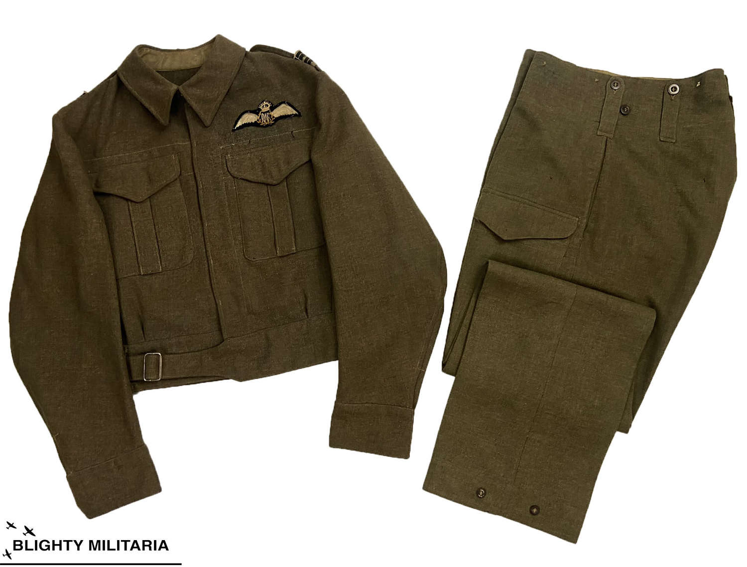 Scarce Original Italian Campaign RAF Pilot's Battledress Uniform