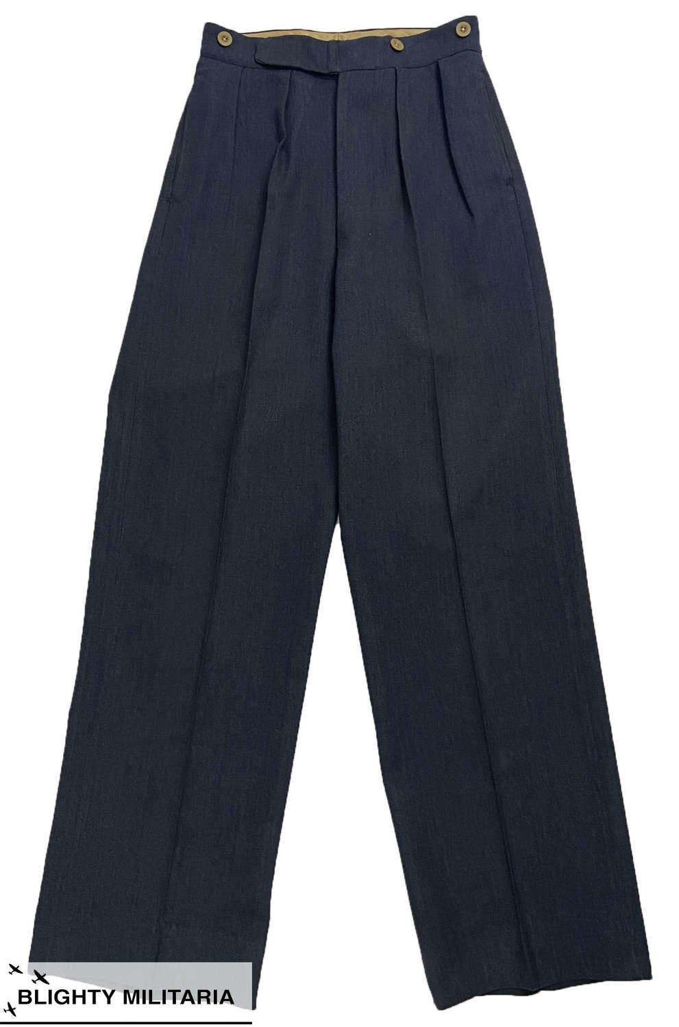 Original 1940s RAF Officer's Service Dress Trousers - Size 27x31