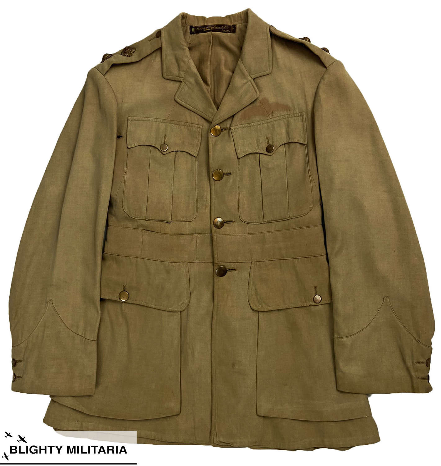 Original Great War Royal Flying Corps Officer's Khaki Drill Tunic