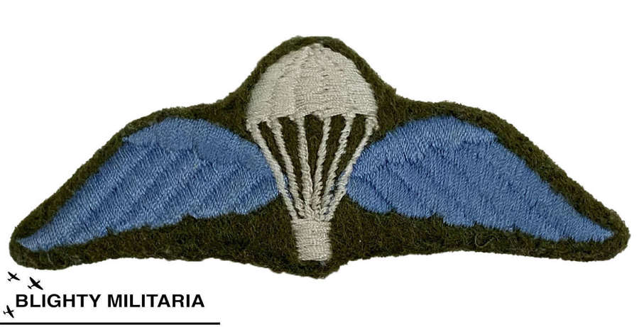 Original 1950s British Army Parachute Qualification Badge Wing