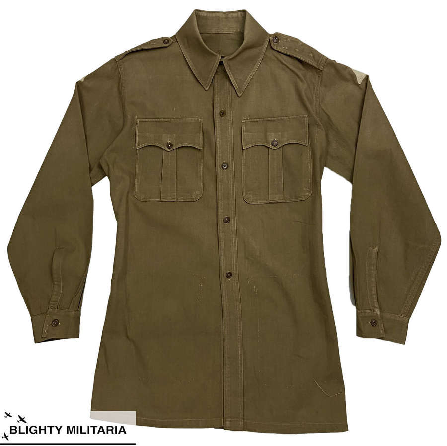 Original US Made 'War Aid' British Army Officer's KD Shirt - Mantell