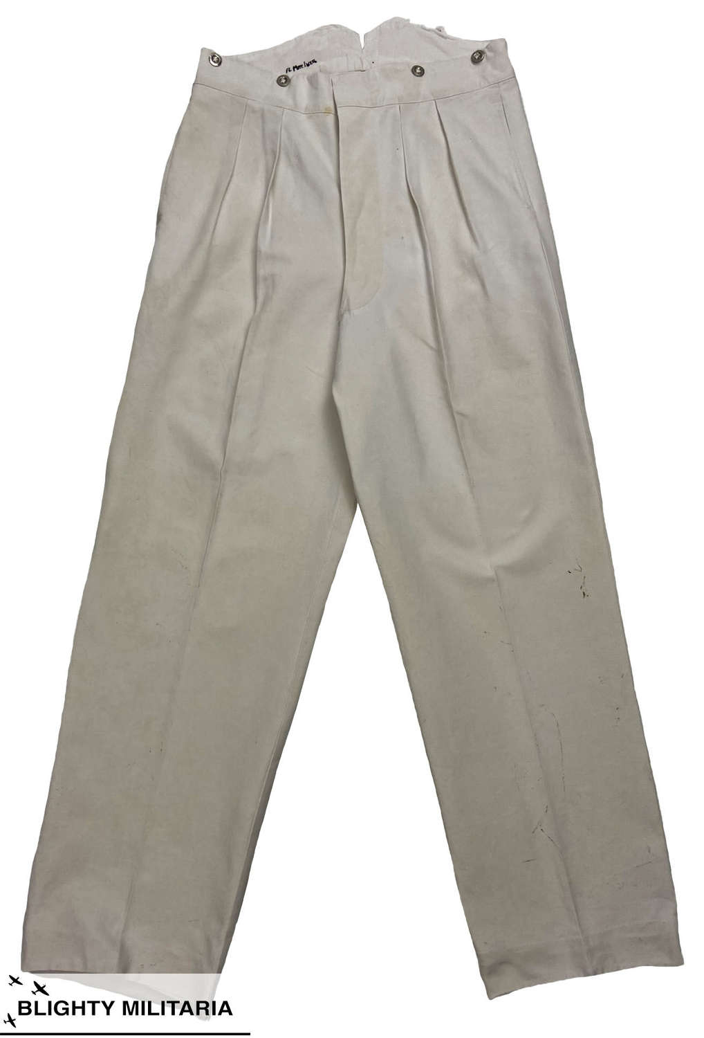 Original 1940s Royal Navy Class I and Class III Trousers by 'Gieves'