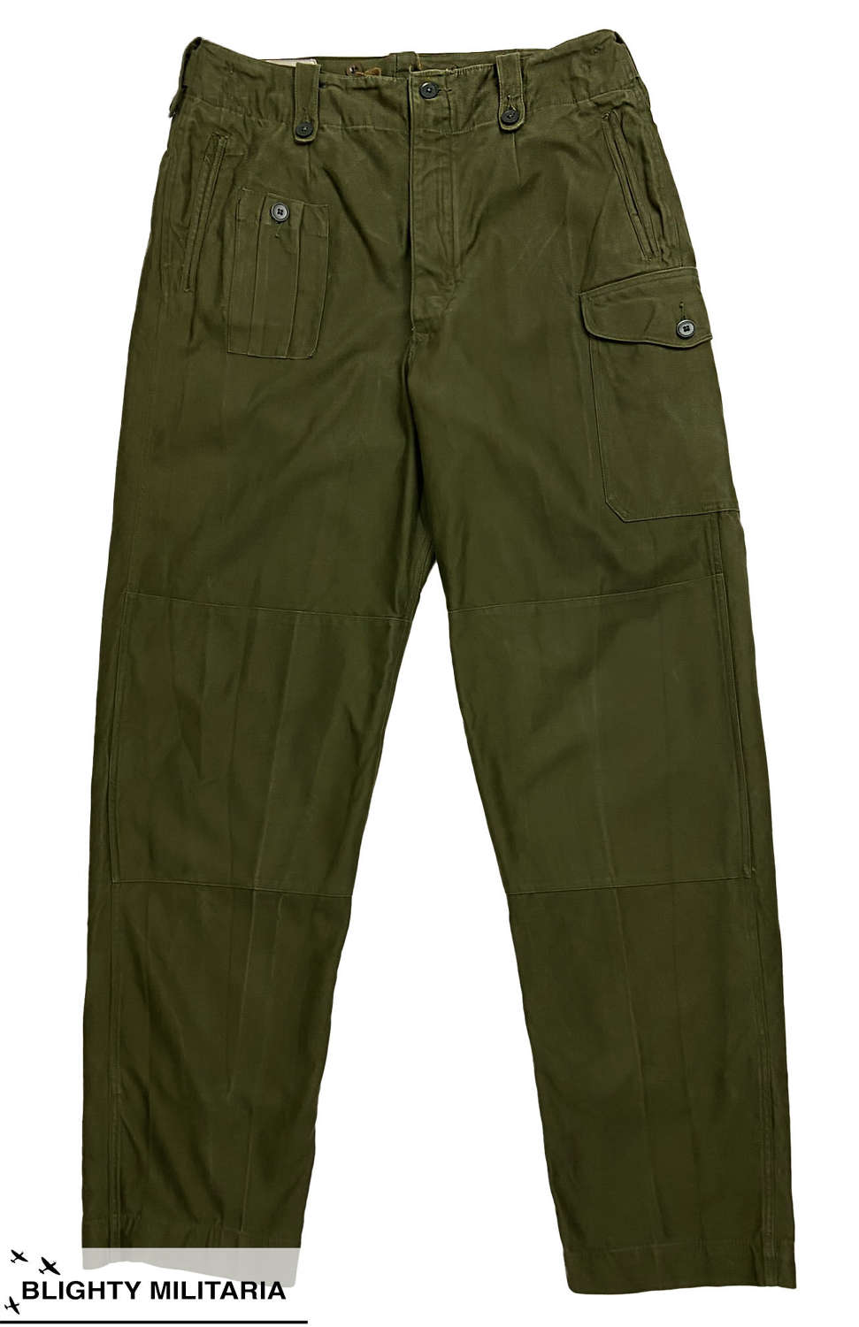Original 1960s British Army 1960 Pattern Combat Trousers - Size 8