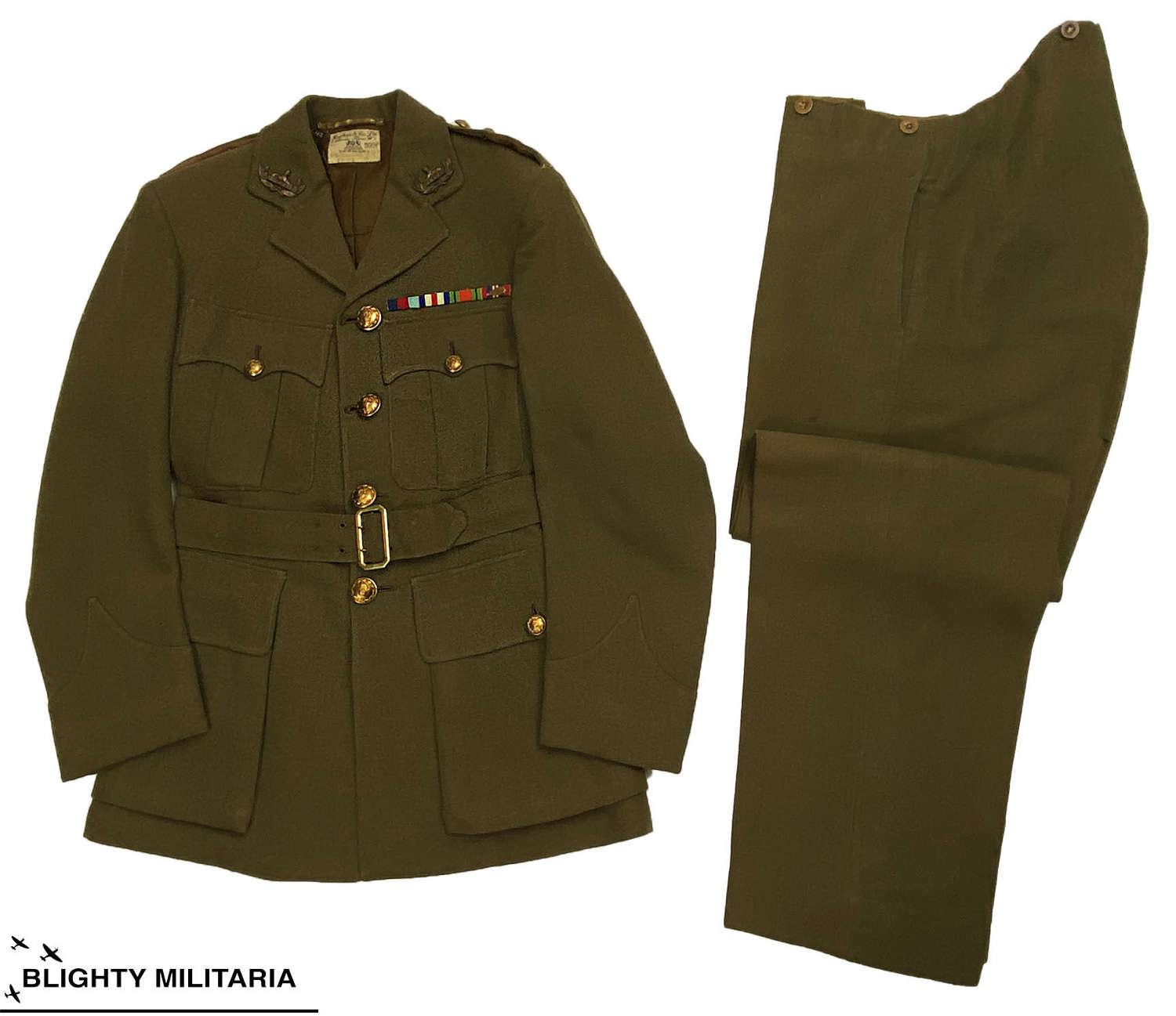 Original WW2 Gloucestershire Regiment Officer's Service Dress Suit