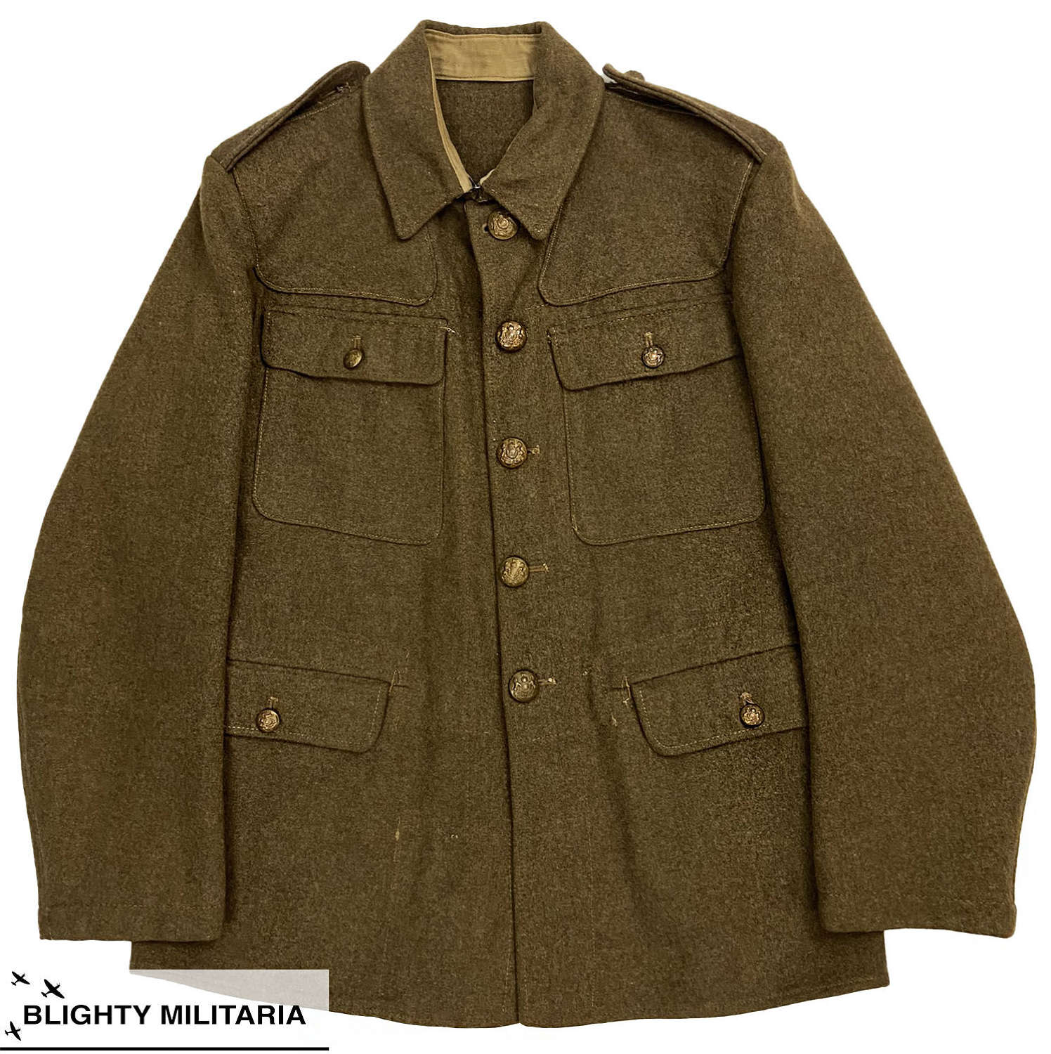 Original 1942 Dated British Army Service Dress Jacket - Size 12