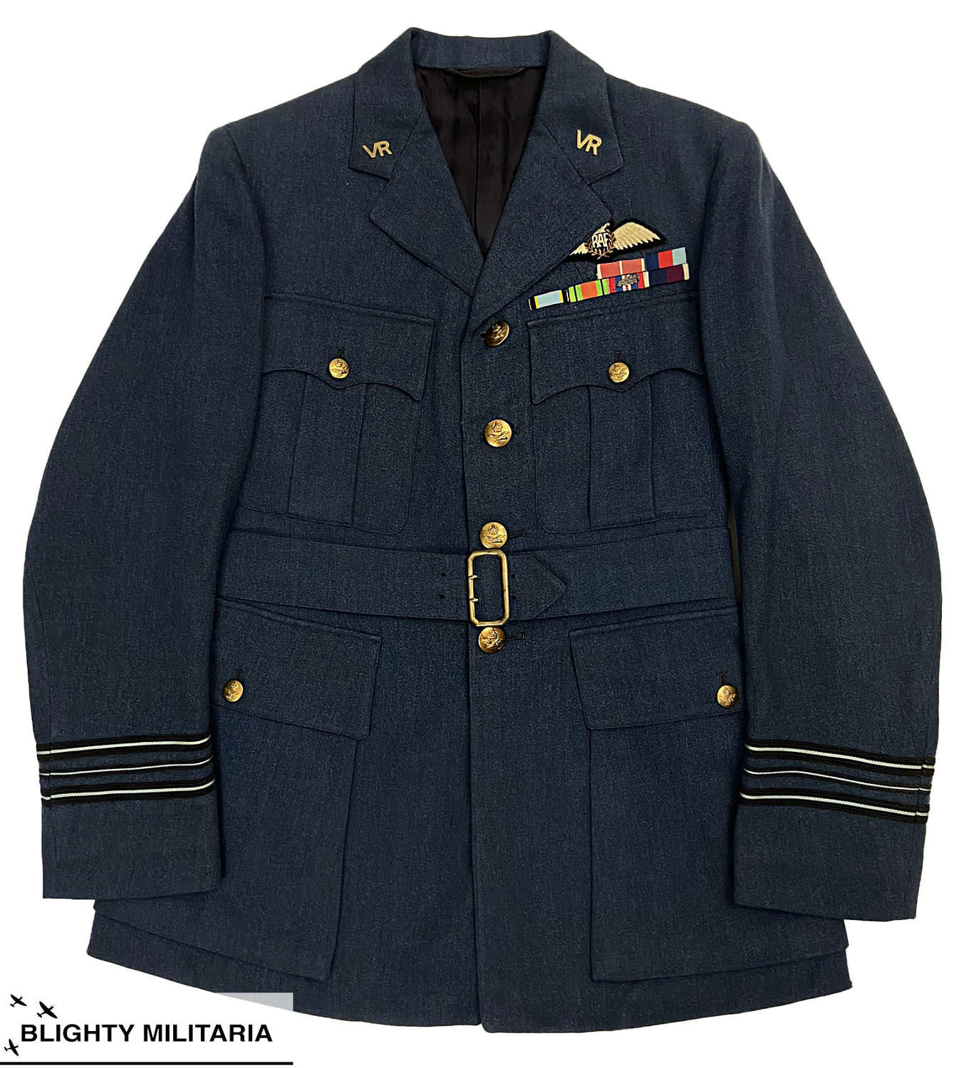 Original WW2 RAF Officer's Service Dress Tunic - Squadron Leader