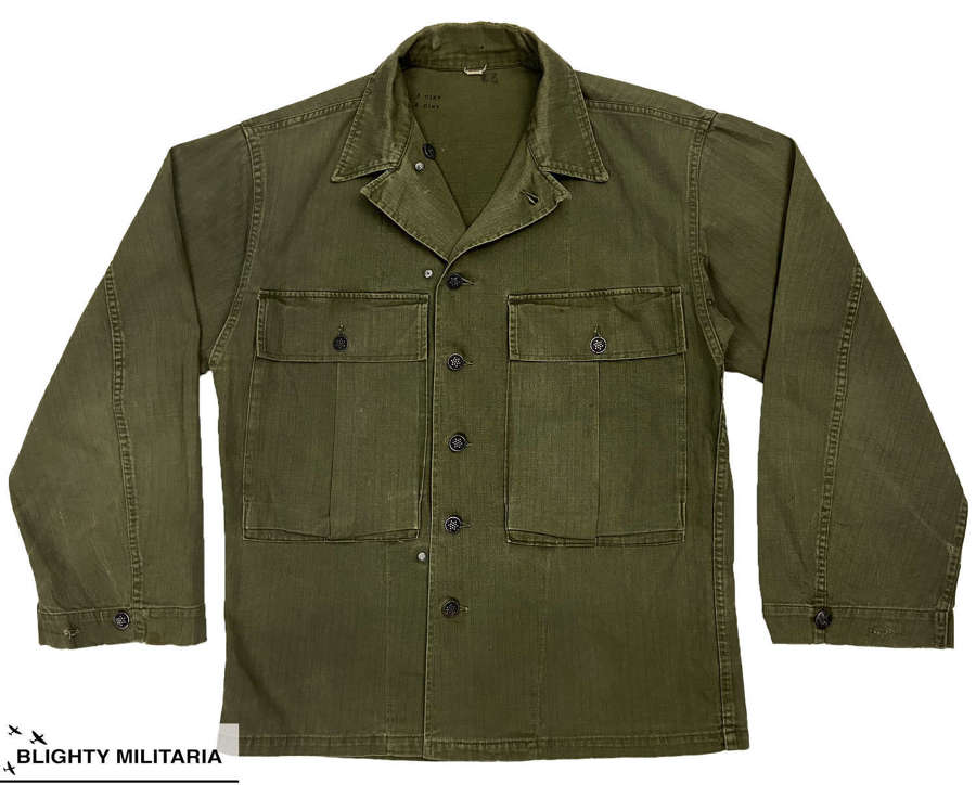 Original WW2 US Army Third Pattern HBT Jacket - Size 34R